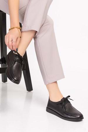 Gondol Hakiki Deri Klasik Loafer Ayakkabı izx.100 - Siyah - 36