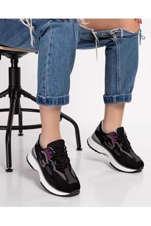 Gondol Sneakers Renkli Günlük Spor Ayakkabı mrs.6633 - Siyah - 39