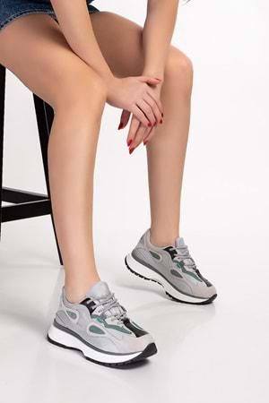 Gondol Sneakers Renkli Günlük Spor Ayakkabı mrs.6633 - Gri - 35