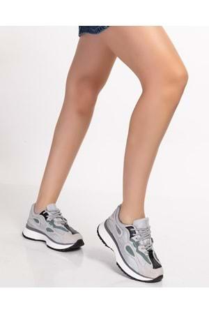 Gondol Sneakers Renkli Günlük Spor Ayakkabı mrs.6633 - Gri - 35