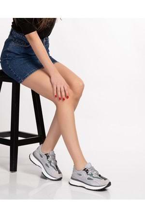Gondol Sneakers Renkli Günlük Spor Ayakkabı mrs.6633 - Gri - 35