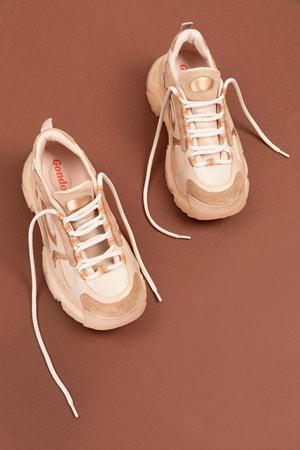 Gondol Sneakers Renkli Günlük Spor Ayakkabı mrs.60115 - Nude - 40