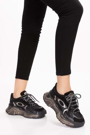 Gondol Sneakers Renkli Günlük Spor Ayakkabı mrs.60115 - Siyah - 40