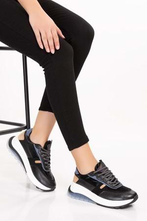 Gondol Sneakers Renkli Günlük Spor Ayakkabı mrs.59119 - Siyah - 38