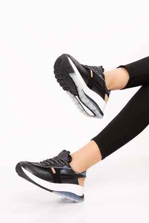 Gondol Sneakers Renkli Günlük Spor Ayakkabı mrs.59119 - Siyah - 38