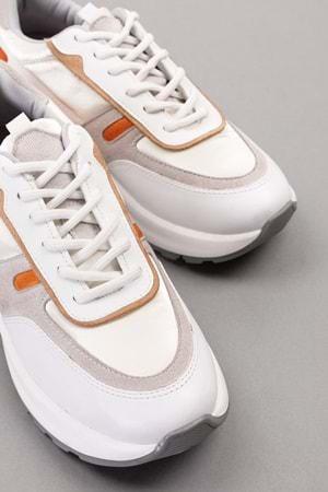 Gondol Sneakers Renkli Günlük Spor Ayakkabı mrs.59119 - Beyaz - 36