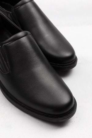 Gondol Erkek Hakiki Deri Günlük Klasik Ayakkabı ban.6010 - Siyah - 40