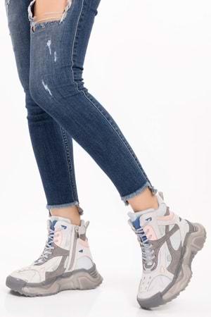 Gondol Sneakers Renkli Günlük Spor Bot mrs.60117 - Gri - 40