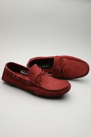 Gondol Erkek Hakiki Deri Klasik Loafer Bordo 42 ttx.601110