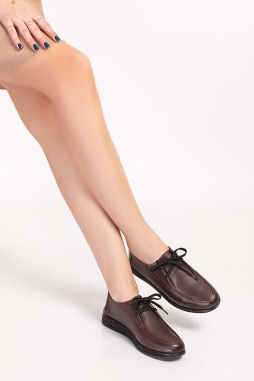 Gondol Hakiki Deri Klasik Loafer Ayakkabı izx.100 - Kahverengi - 36
