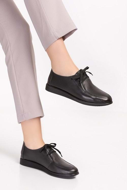 Gondol Hakiki Deri Klasik Loafer Ayakkabı izx.100 - Siyah - 36